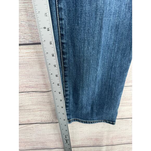 Kut from the Kloth Whiskered Straight Leg Jeans Womens 14 Blue Medium Wash - Picture 11 of 11